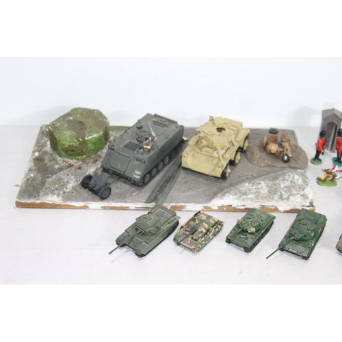 449 - QUANTITY OF TOY TANKS ETC