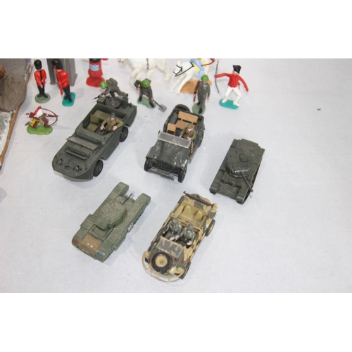 449 - QUANTITY OF TOY TANKS ETC