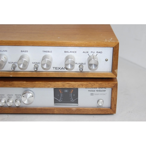 461 - 2 X VINTAGE TEXAN AMP AND INTEGREX NOISE REDUCER SEPERATES