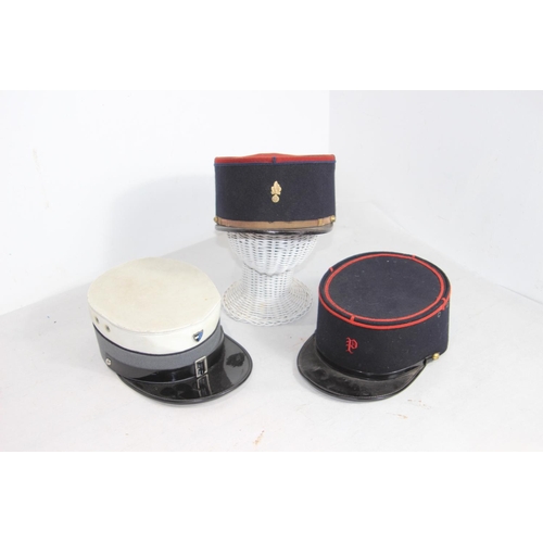 649 - 3 X FRENCH KEPI'S