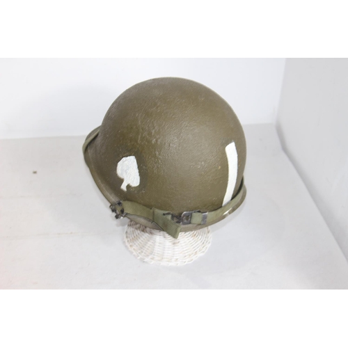 656 - WW2 AMERICAN GI HELMET AND LINER