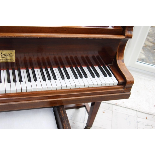 78 - EMIL PAUER OF LONDON AND BERLIN BABY GRAND PIANO
135 X 144 X 101CM
