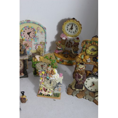 351 - QUANTITY OF TEDDY BEAR CLOCKS