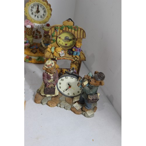 351 - QUANTITY OF TEDDY BEAR CLOCKS