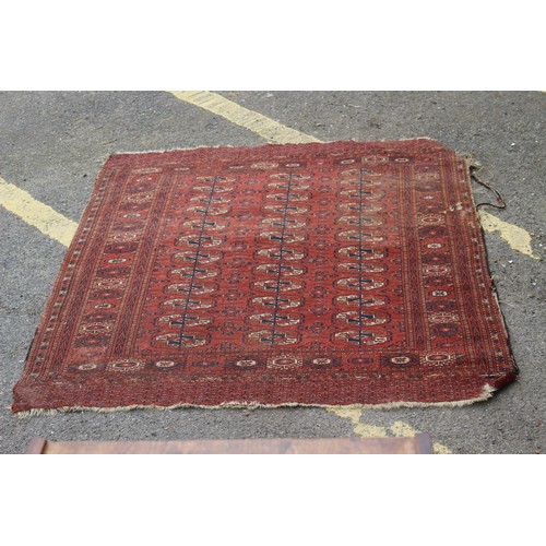 246a - ANTIQUE RUG - NEEDS A GOOD CLEAN 
136 X 141CM