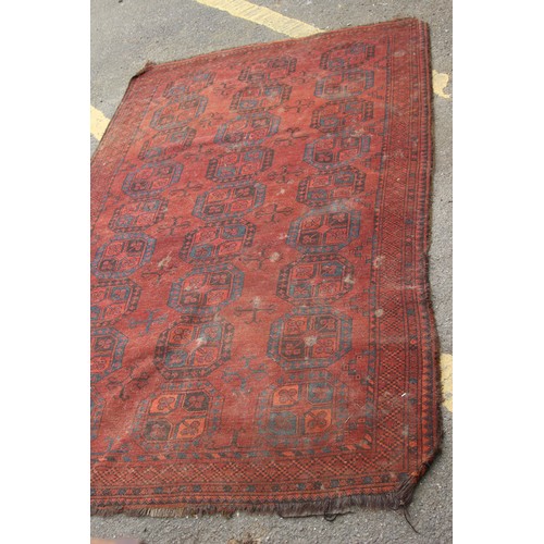 247A - ANTIQUE RUG - NEEDS A GOOD CLEAN
130 X 215CM