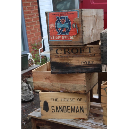 36 - 10 X WOODEN BOXES