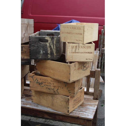 36 - 10 X WOODEN BOXES