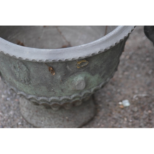 53 - PAIR OF URN POTS - A/F