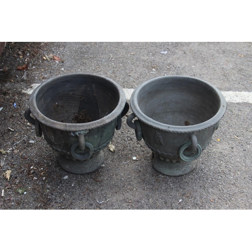 53 - PAIR OF URN POTS - A/F
