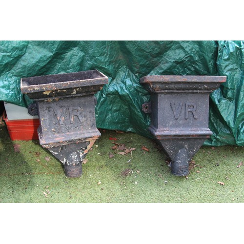 38 - PAIR OF VICTORIAN HOPPERS
65 X 44CM