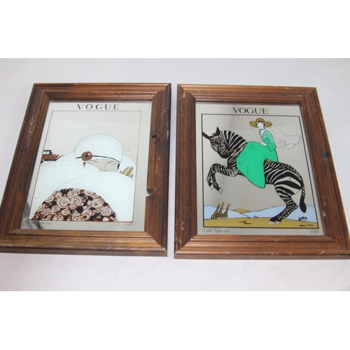 126 - 2 X VOUGE MIRRORS
33 X 25CM
