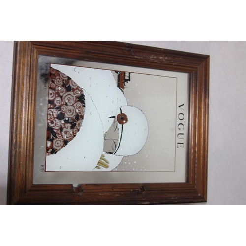 126 - 2 X VOUGE MIRRORS
33 X 25CM