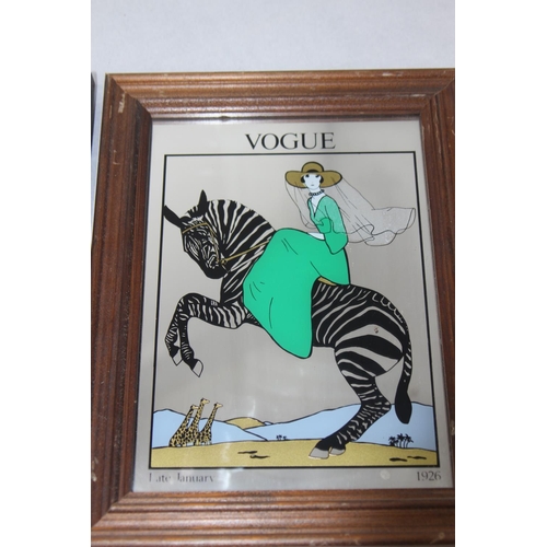 126 - 2 X VOUGE MIRRORS
33 X 25CM