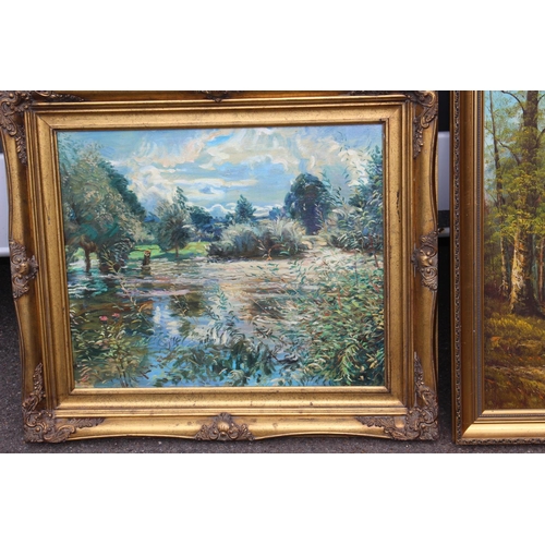 140 - 2 X OILS ON CANVAS OF COUNTRY SCENES
80 X 69CM