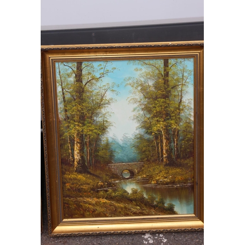 140 - 2 X OILS ON CANVAS OF COUNTRY SCENES
80 X 69CM