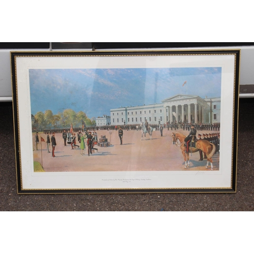 141 - MILITARY PRINTS 'PRESENTING THE COLOURS'
85 X 55CM