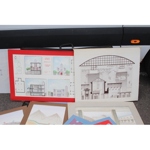 148 - ARTIST FOLIO AND CONTENTS
96 X 64CM