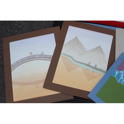 148 - ARTIST FOLIO AND CONTENTS
96 X 64CM