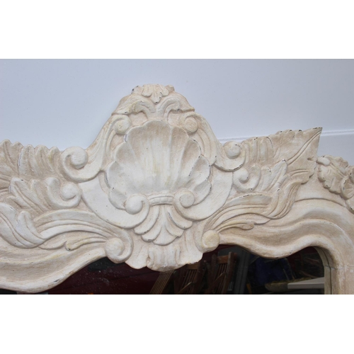 154 - LARGE CARVED DISTRESSED MIRROR
146 X 98CM