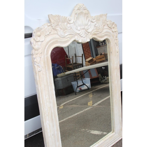 154 - LARGE CARVED DISTRESSED MIRROR
146 X 98CM