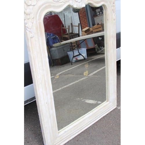 154 - LARGE CARVED DISTRESSED MIRROR
146 X 98CM