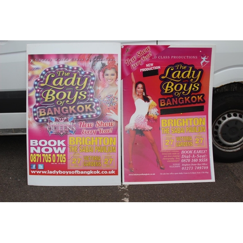 155 - 2 X LADY BOY POSTERS 
122 X 80CM