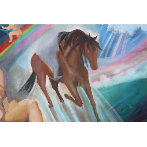 158 - NUDE ON HORSE OIL ON CANVAS
122 X 89CM