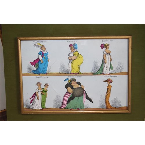 162 - 3 X INTERESTING CARICATURE PRINTS
56 X 34CM