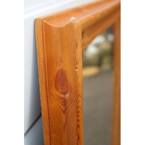 169 - LARGE PINE MIRROR
138 X 108CM