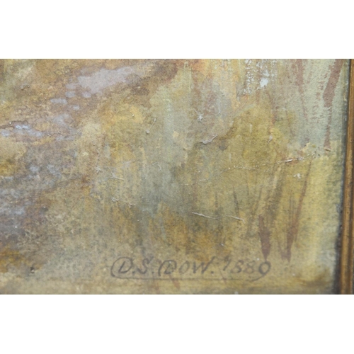 173 - SIGNED WATERSIDE WATERCOLOUR
59 X 46CM