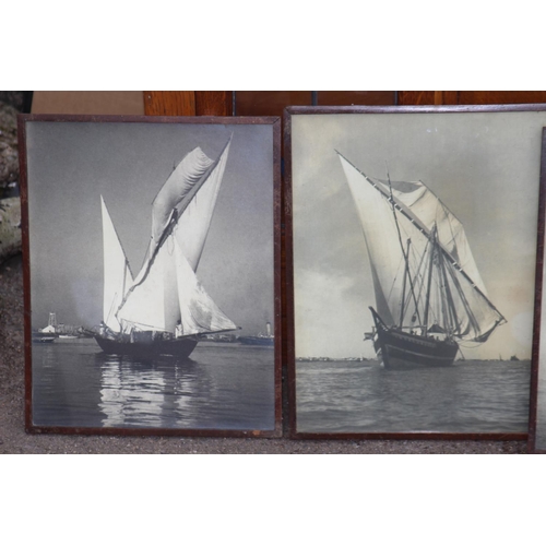 181 - 5 X BLACK AND WHITE SAILING BARGES PRINTS
41 X 34CM