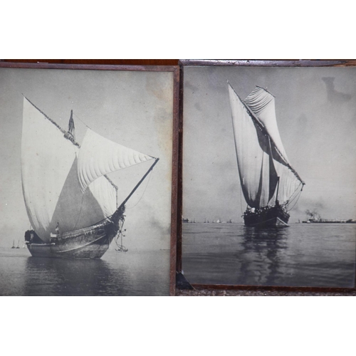 181 - 5 X BLACK AND WHITE SAILING BARGES PRINTS
41 X 34CM