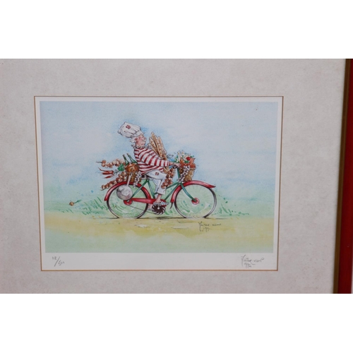 183 - 3 X SIGNED LIMITED EDITION PRINTS  
80 X 59CM