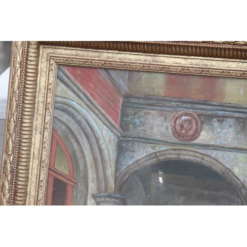 146 - PAINTED PRINT ON CANVAS
123 X 95CM