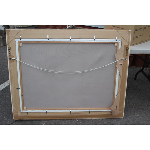 146 - PAINTED PRINT ON CANVAS
123 X 95CM