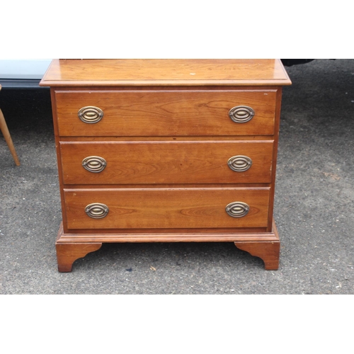 95 - VINTAGE CHERRY VALE STICKLEY New York CHEST OF DRAWERS WITH BUREAU TOP
60 X 25 X 160CM