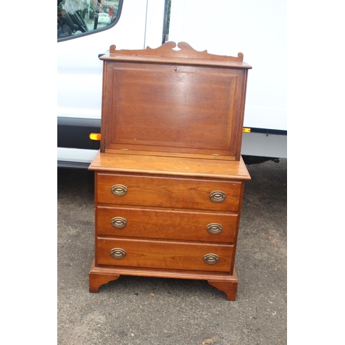 95 - VINTAGE CHERRY VALE STICKLEY New York CHEST OF DRAWERS WITH BUREAU TOP
60 X 25 X 160CM