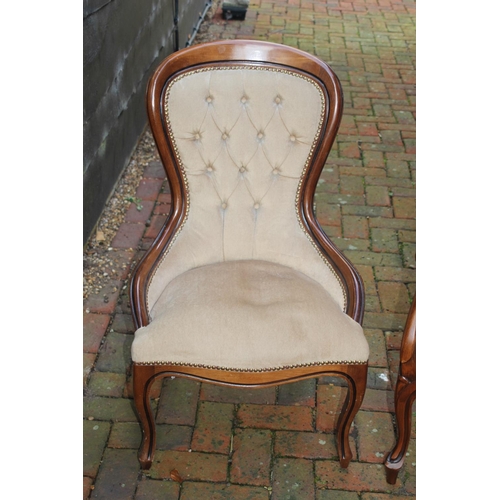 111 - 2 X VINTAGE BEDROOM CHAIRS 
63 X 47 X 106CM