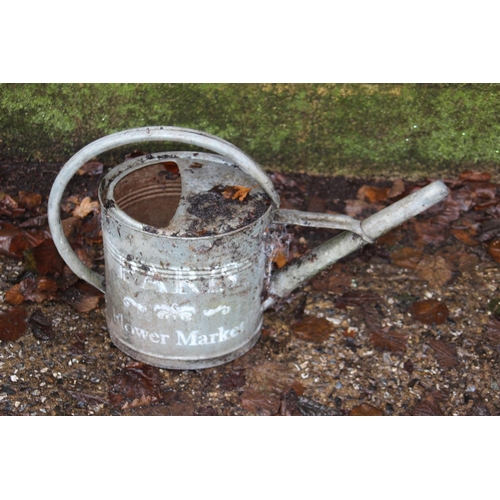 143 - QUANTITY OF GALVANISED WATERING CANS