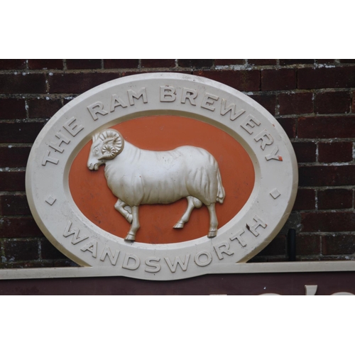 179 - YOUNGS THE RAM BREWERY PUB SIGN
150 X 109CM