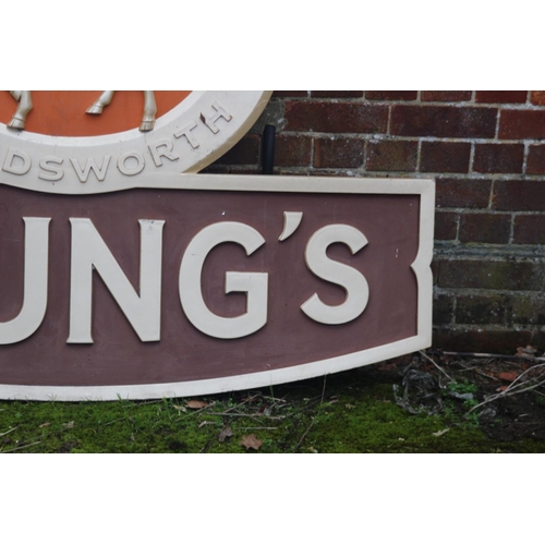 179 - YOUNGS THE RAM BREWERY PUB SIGN
150 X 109CM