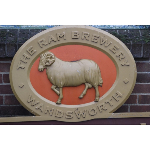 180 - YOUNGS THE RAM BREWERY PUB SIGN
150 X 109CM