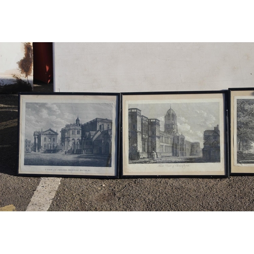 225 - 4 X VINTAGE PRINTS 
53 X 44CM