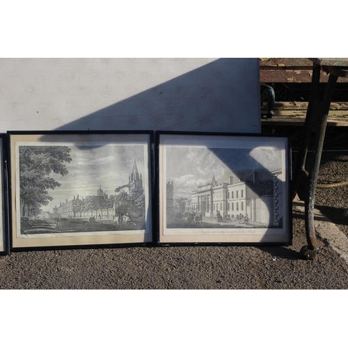 225 - 4 X VINTAGE PRINTS 
53 X 44CM