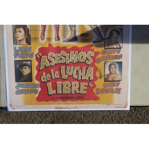 226 - ASESIONS DE LA LUCKA LIBRE WRESTLING POSTER
95 X 66CM