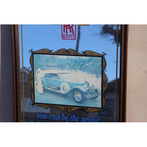 231 - ROLLS ROYCE ADVERTISING MIRROR
59 X 48CM