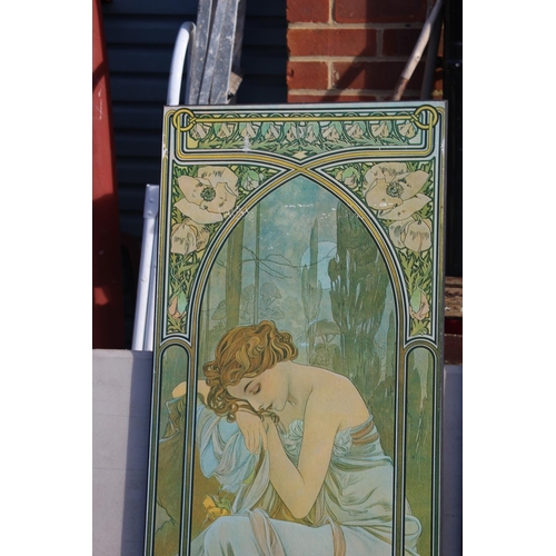 235 - 2 X ATHENA NOUVEAU PRINTS BY MUNCHA
43 X 114CM