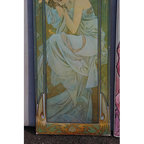 235 - 2 X ATHENA NOUVEAU PRINTS BY MUNCHA
43 X 114CM