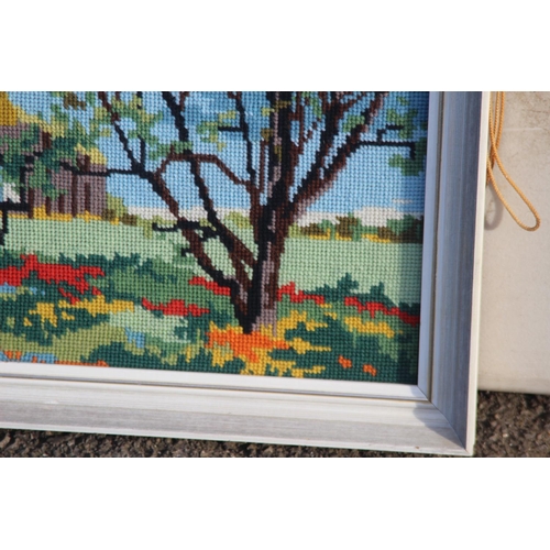 237 - QUANTITY OF WOOL PICTURES 
66 X 36CM